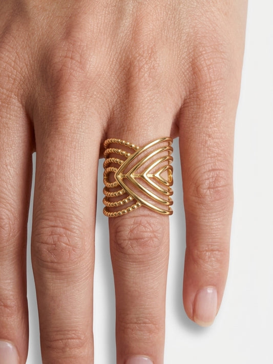 Celeste Layered Statement Ring