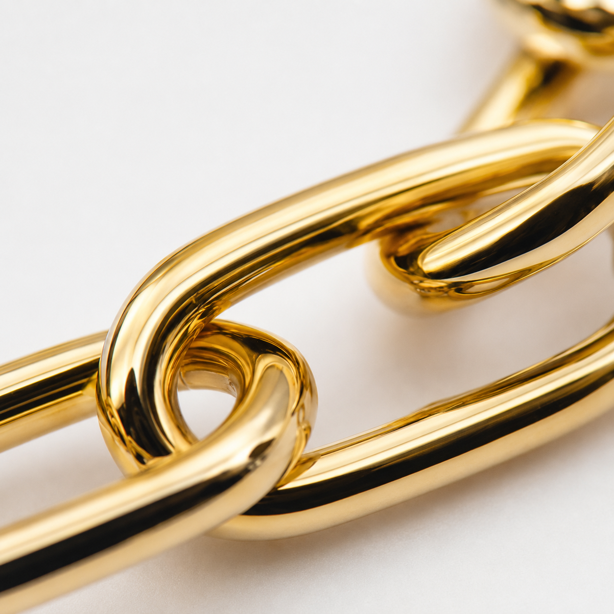 Goldea Luxe Paperclip Chain Bracelet