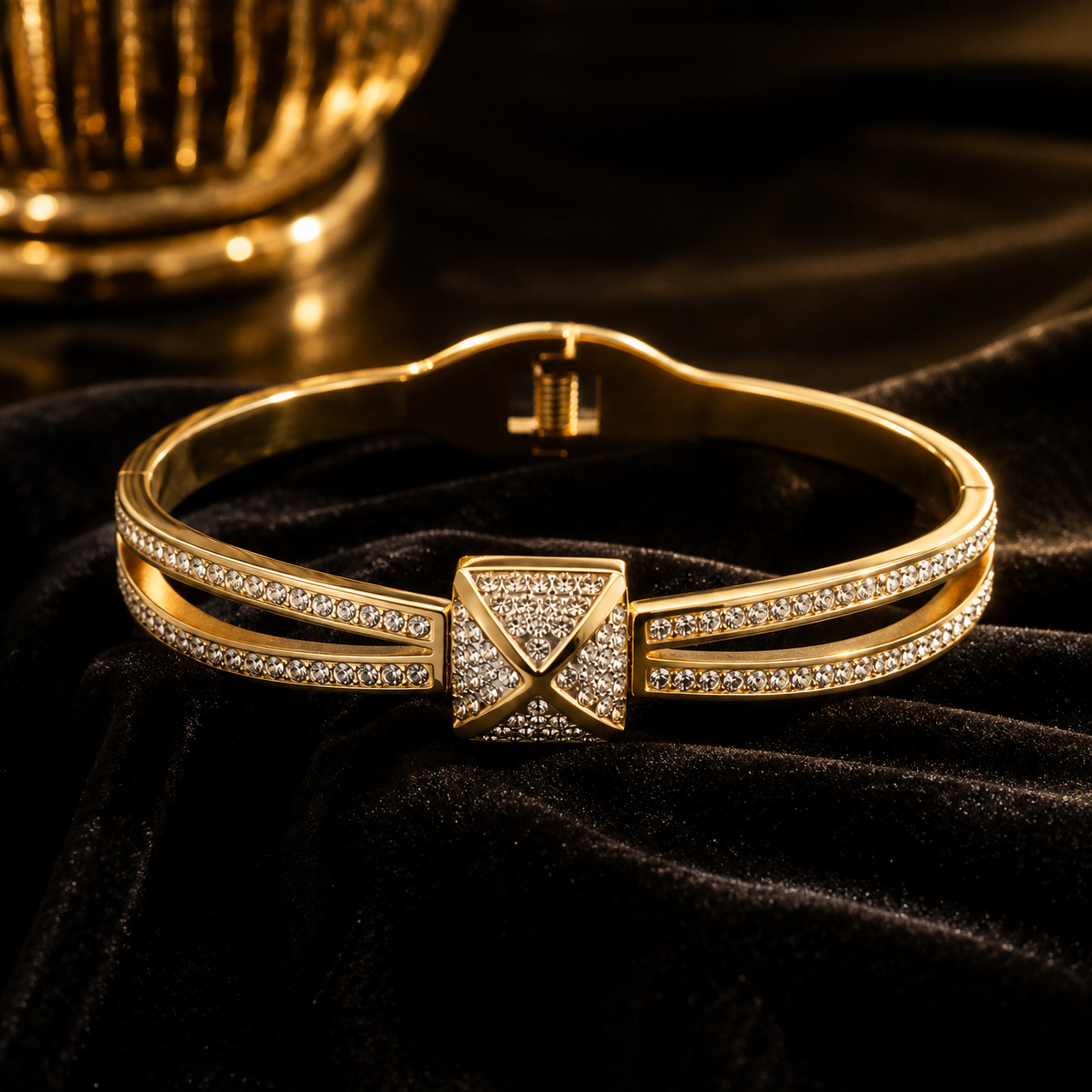 Radiance Crystal Cuff Bangle
