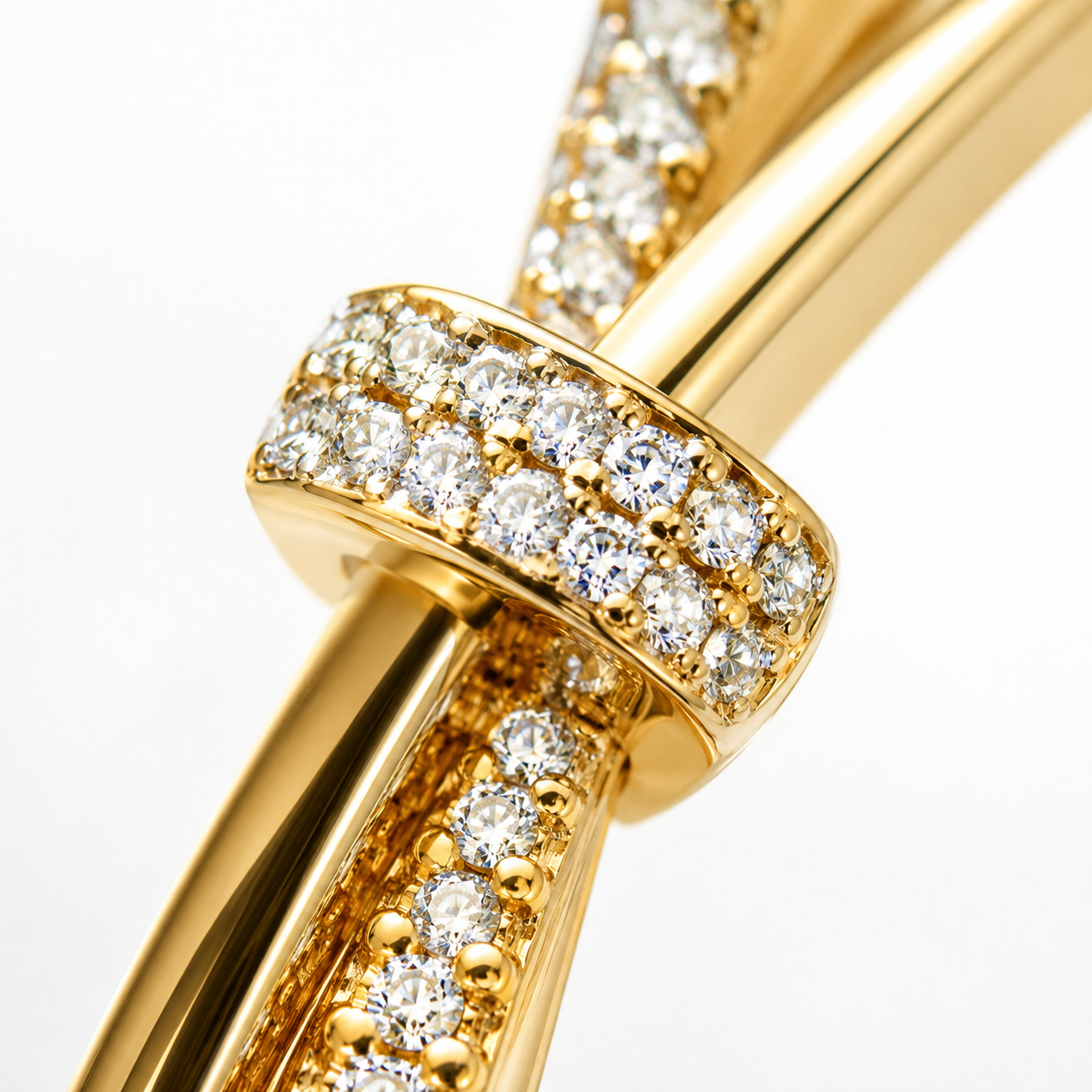 Crystal Infinity Twist Bangle