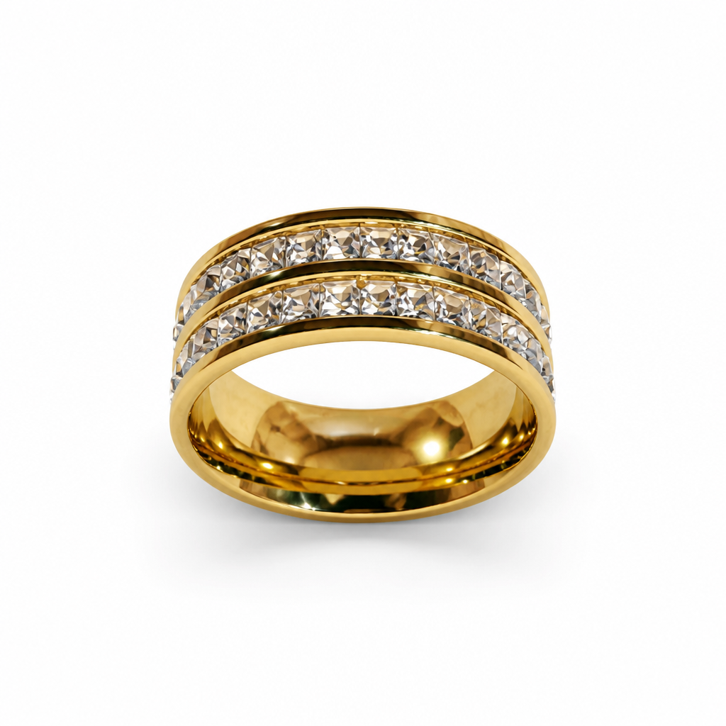 Goldea Eternity Sparkle Band Ring