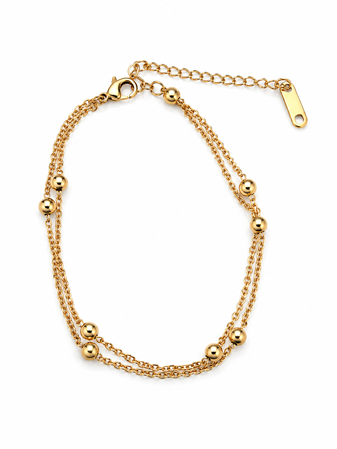 Goldea Luna Beaded Layer Bracelet