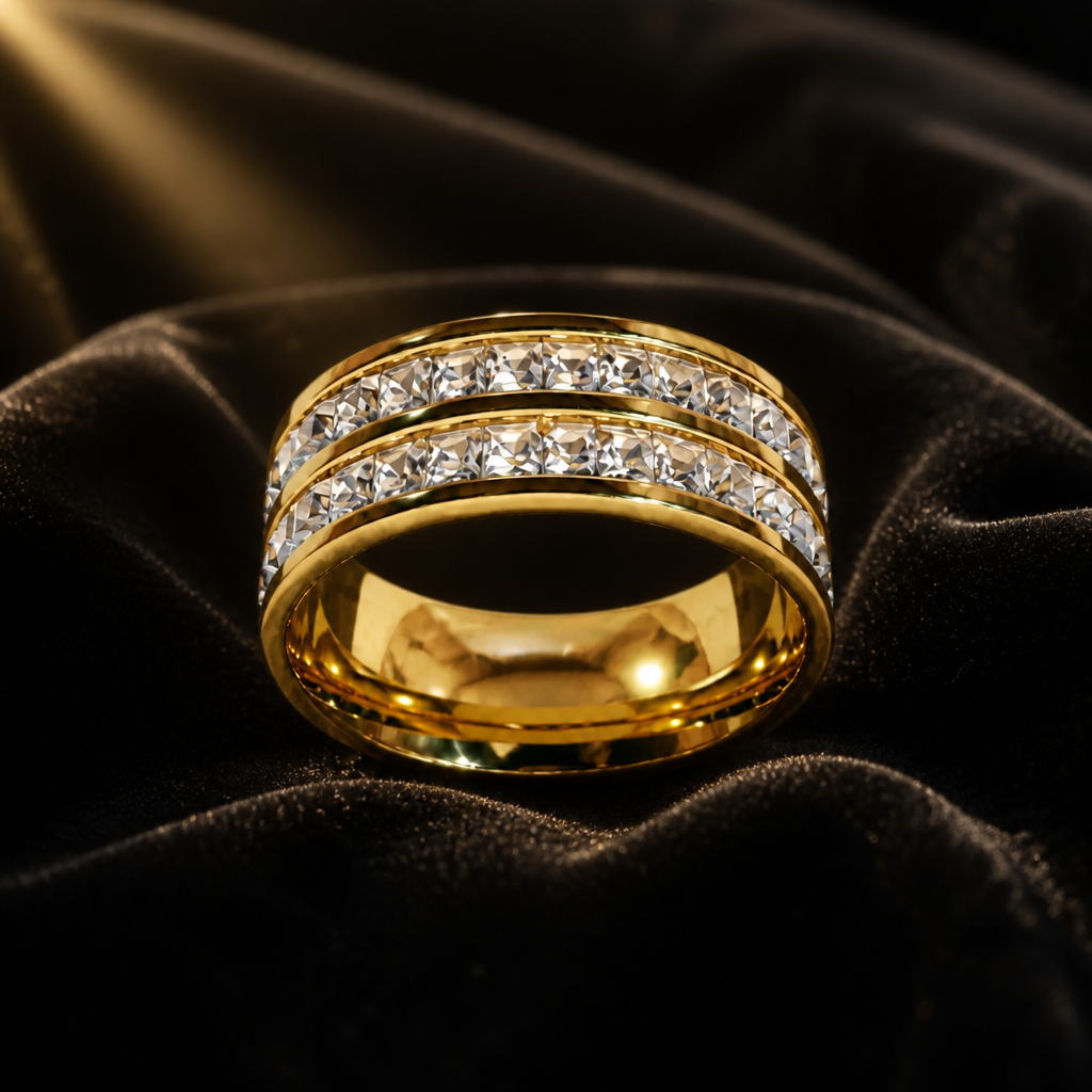 Goldea Eternity Sparkle Band Ring