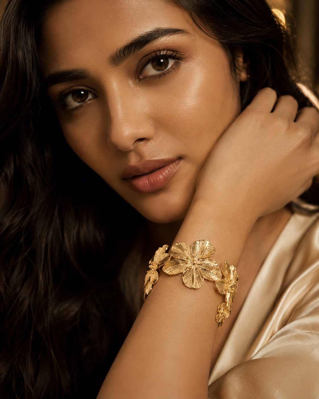 Botanical Bloom Cuff Bracelet
