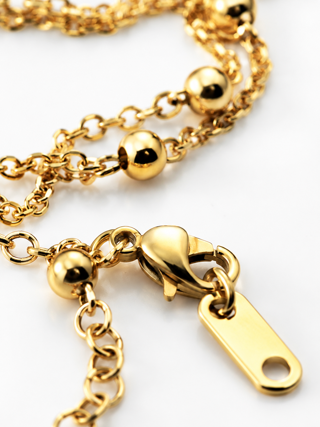 Goldea Luna Beaded Layer Bracelet