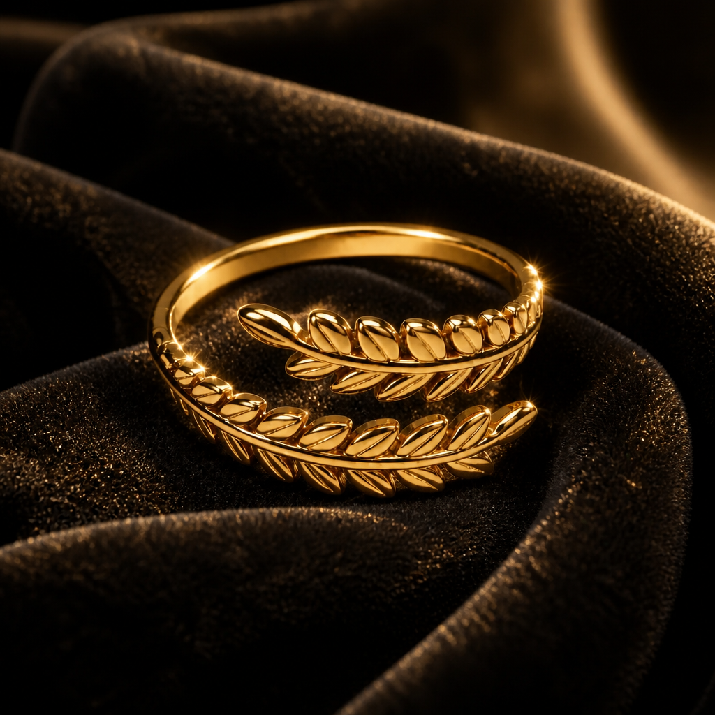 Goldea Laurel Wrap Ring