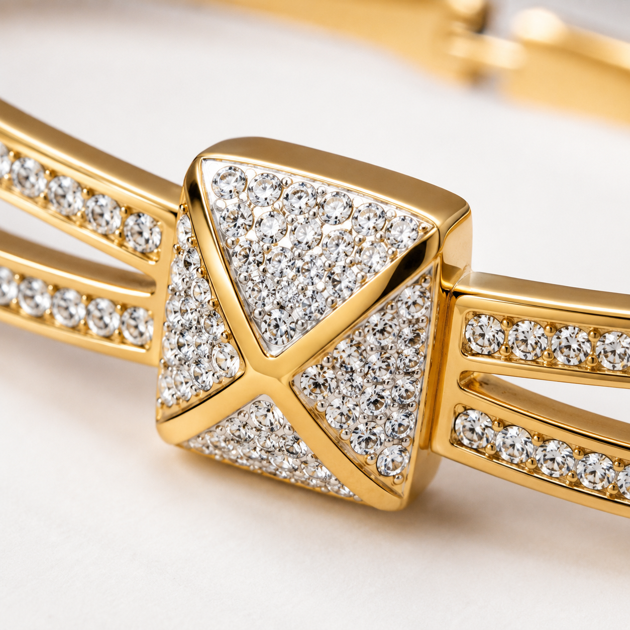Radiance Crystal Cuff Bangle