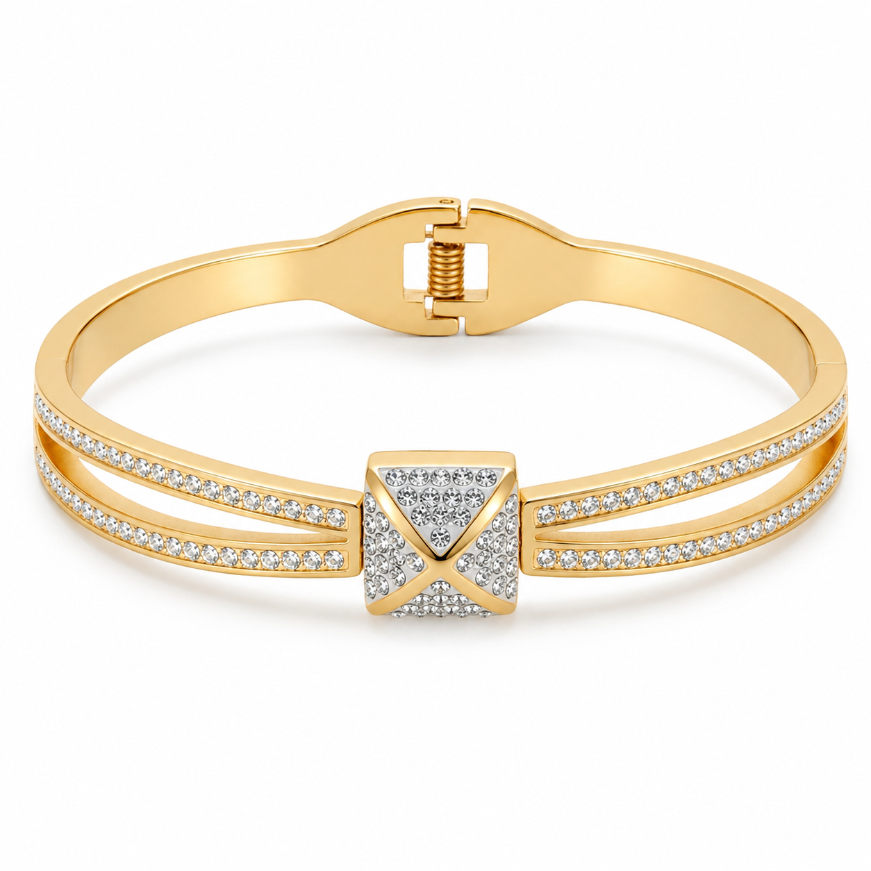 Radiance Crystal Cuff Bangle