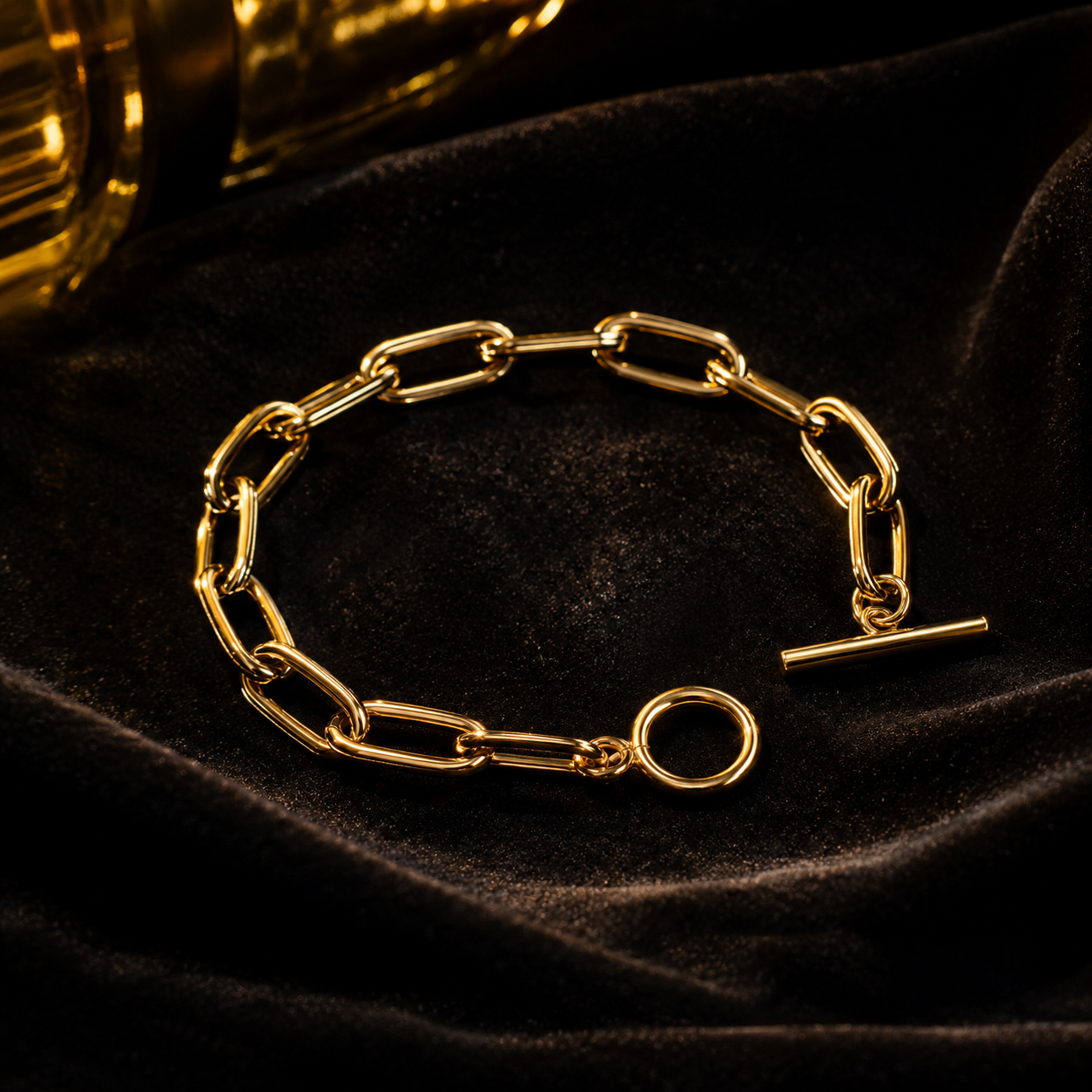 Goldea Luxe Paperclip Chain Bracelet