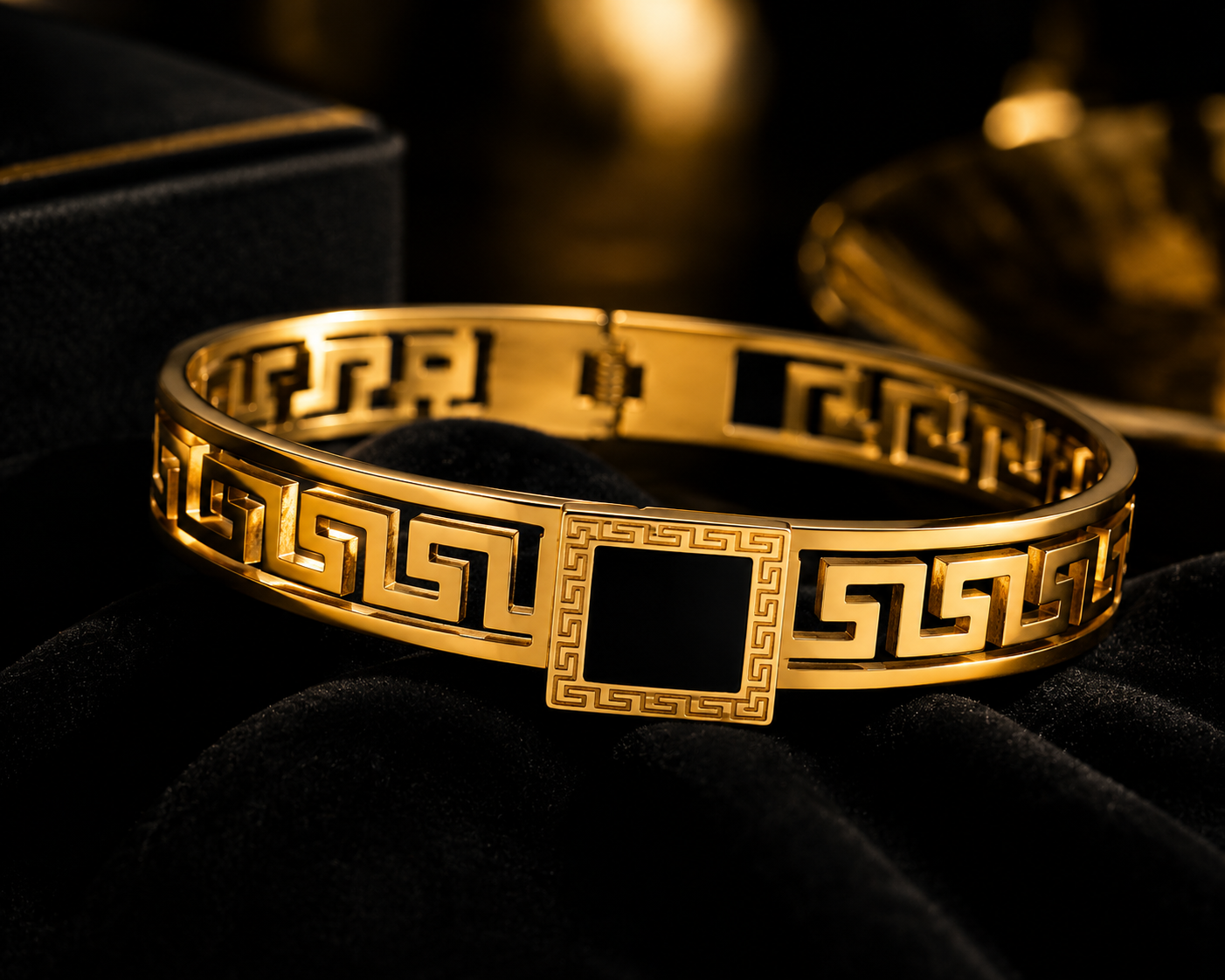 Grecian Noir Luxe Bangle
