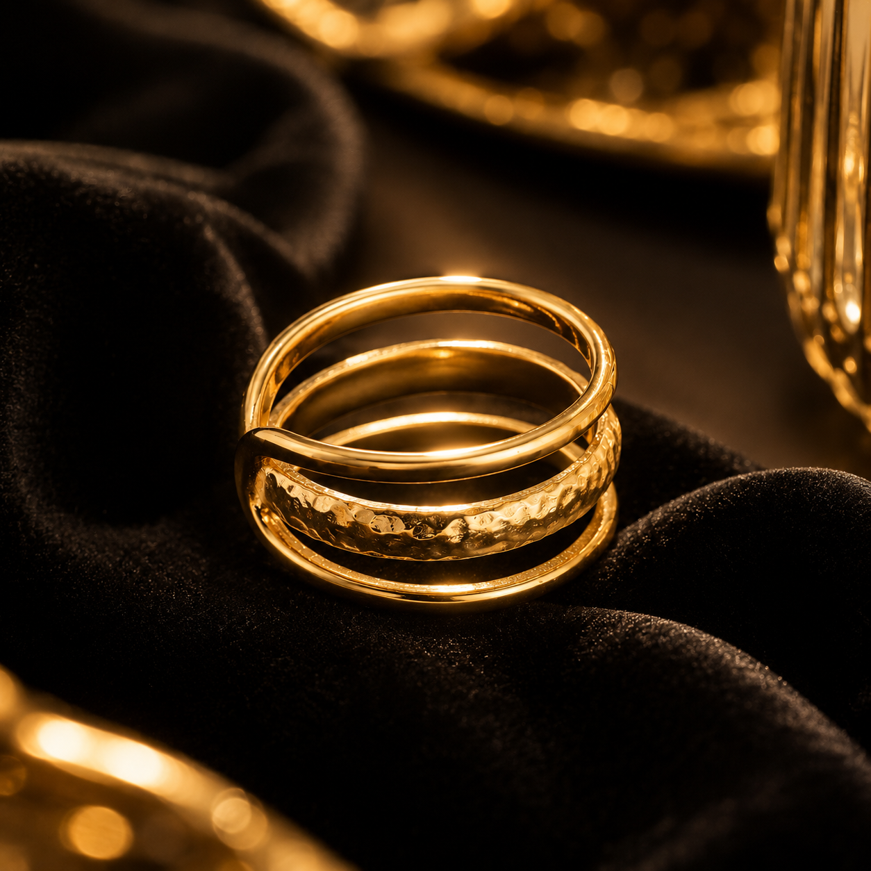 Harmony Triple Band Ring