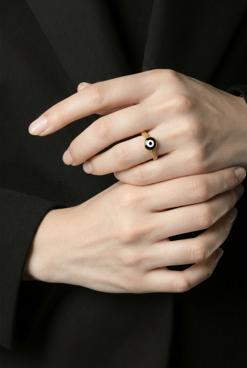 Goldea Evil Eye Protection Ring