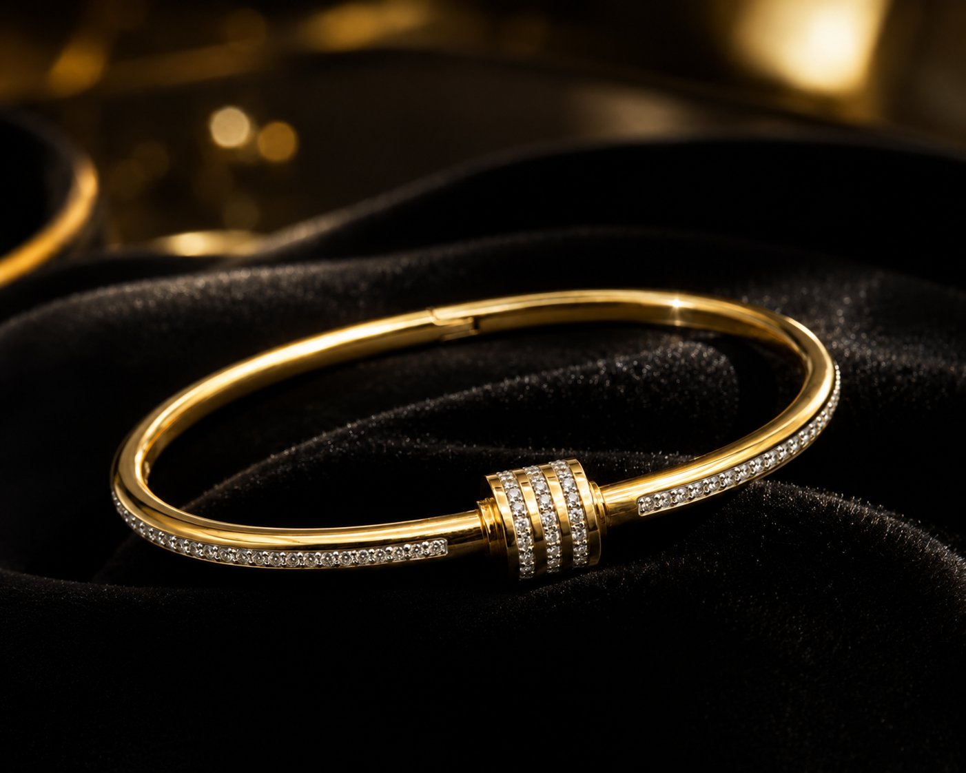 Crystal Harmony Slider Bangle