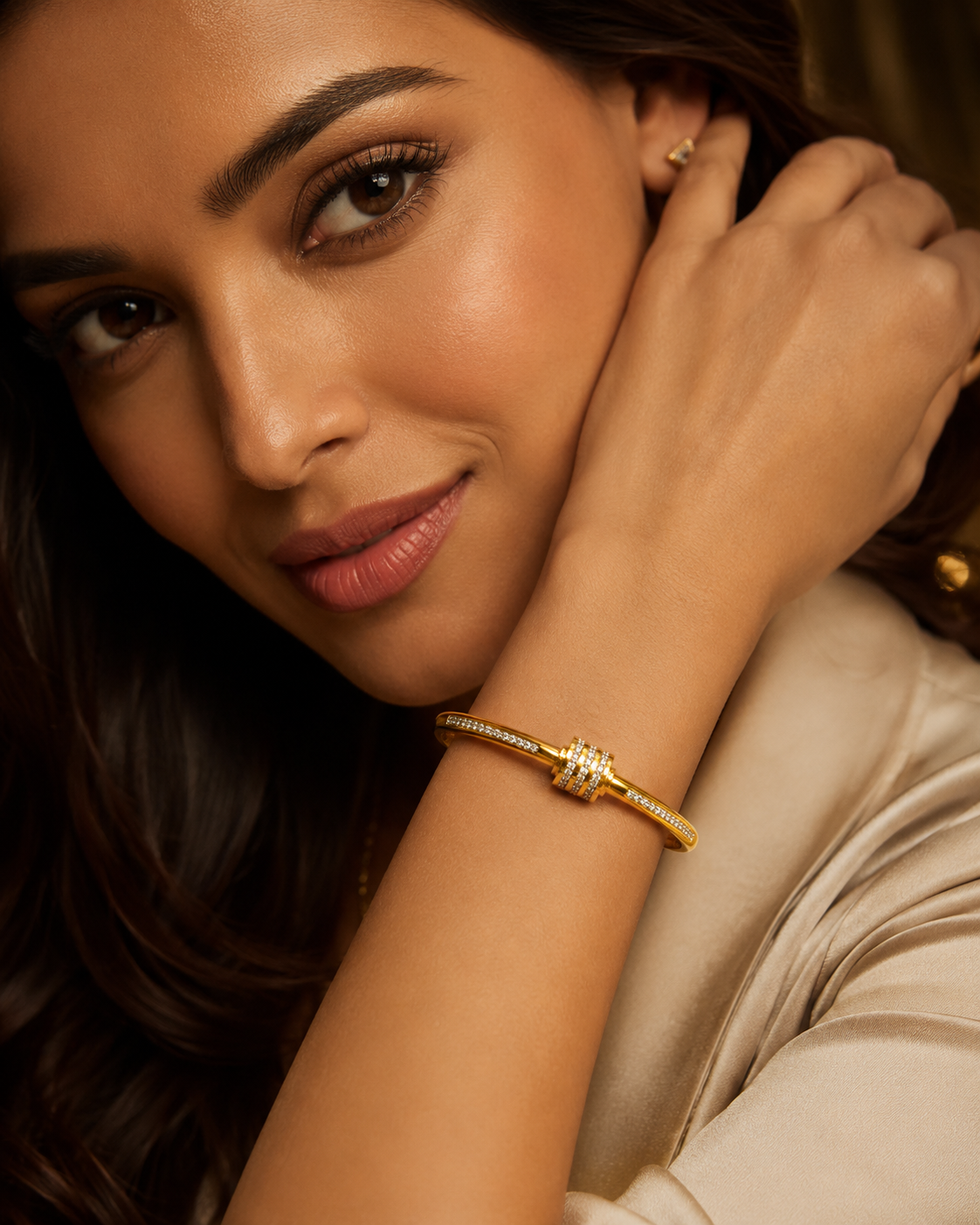 Crystal Harmony Slider Bangle