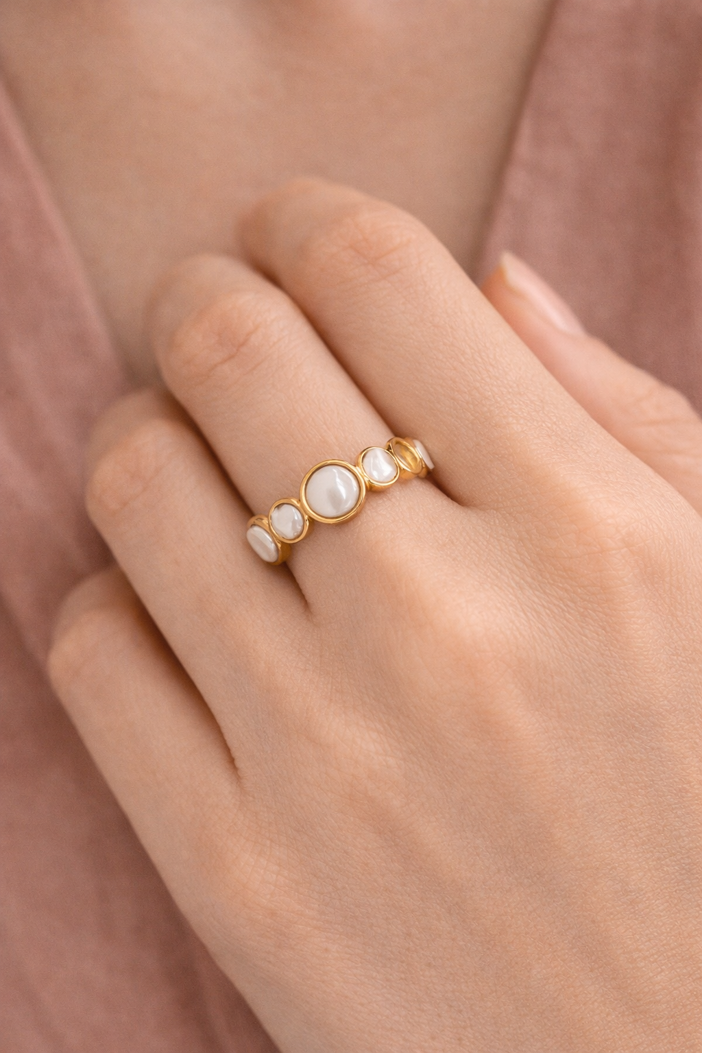 Linéa Pearl Open Ring