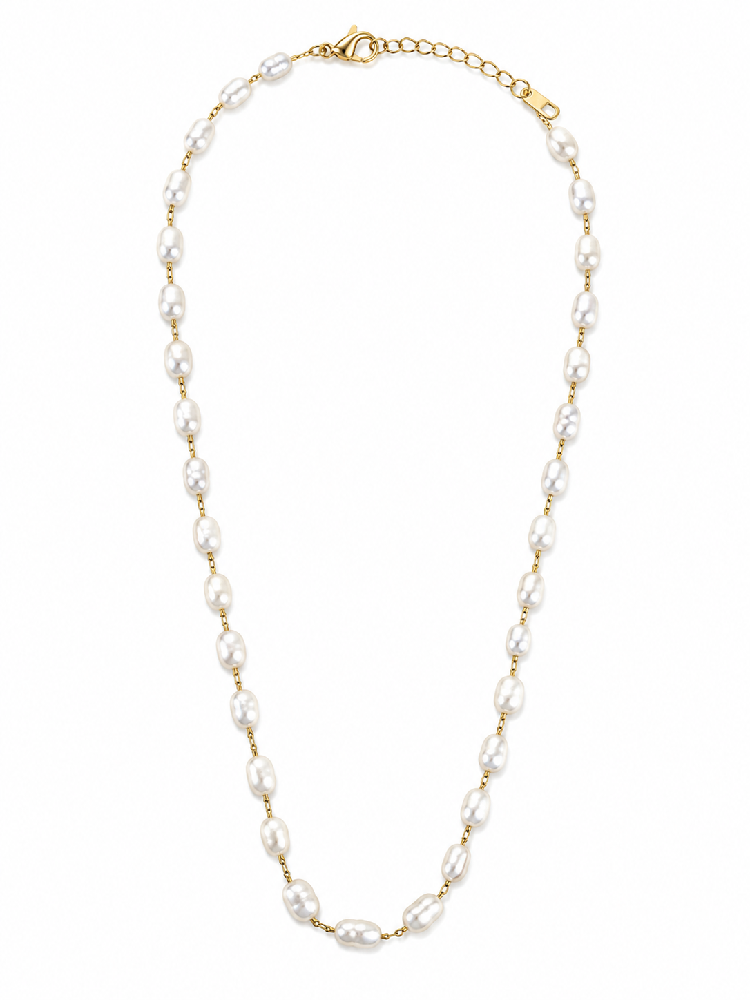 Goldea Celeste Pearl Chain Necklace