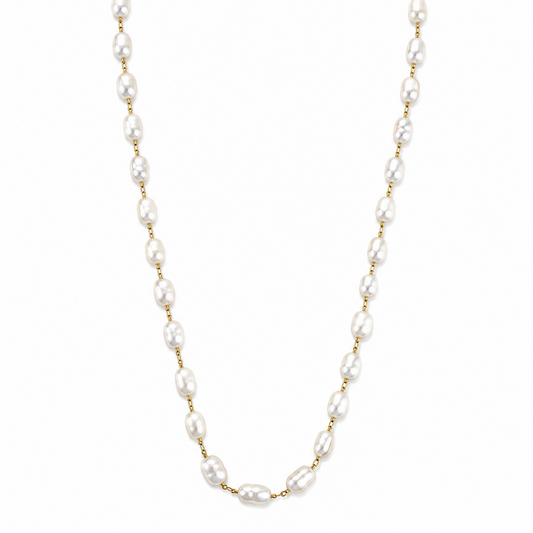 Celeste Pearl Chain Necklace