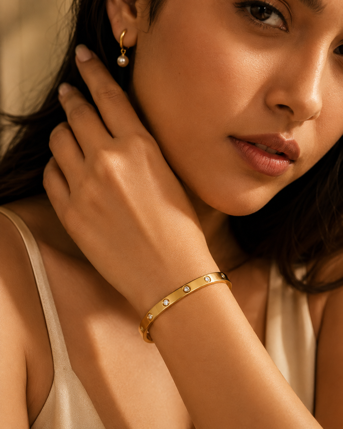 Celeste Crystal Bangle