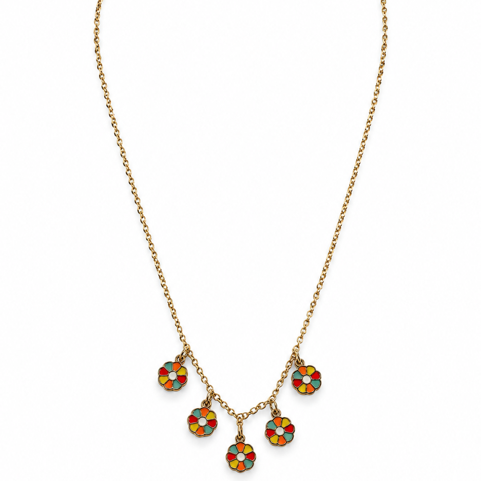 Boho Bloom Charm Necklace