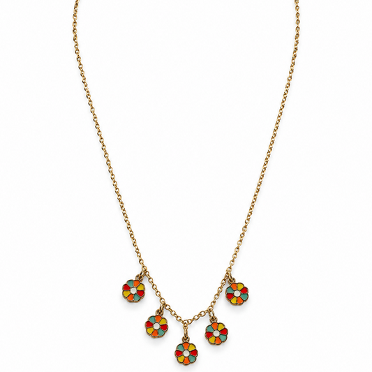 Boho Bloom Charm Necklace