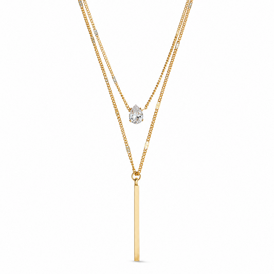 Aurora Crystal Pendant Necklace