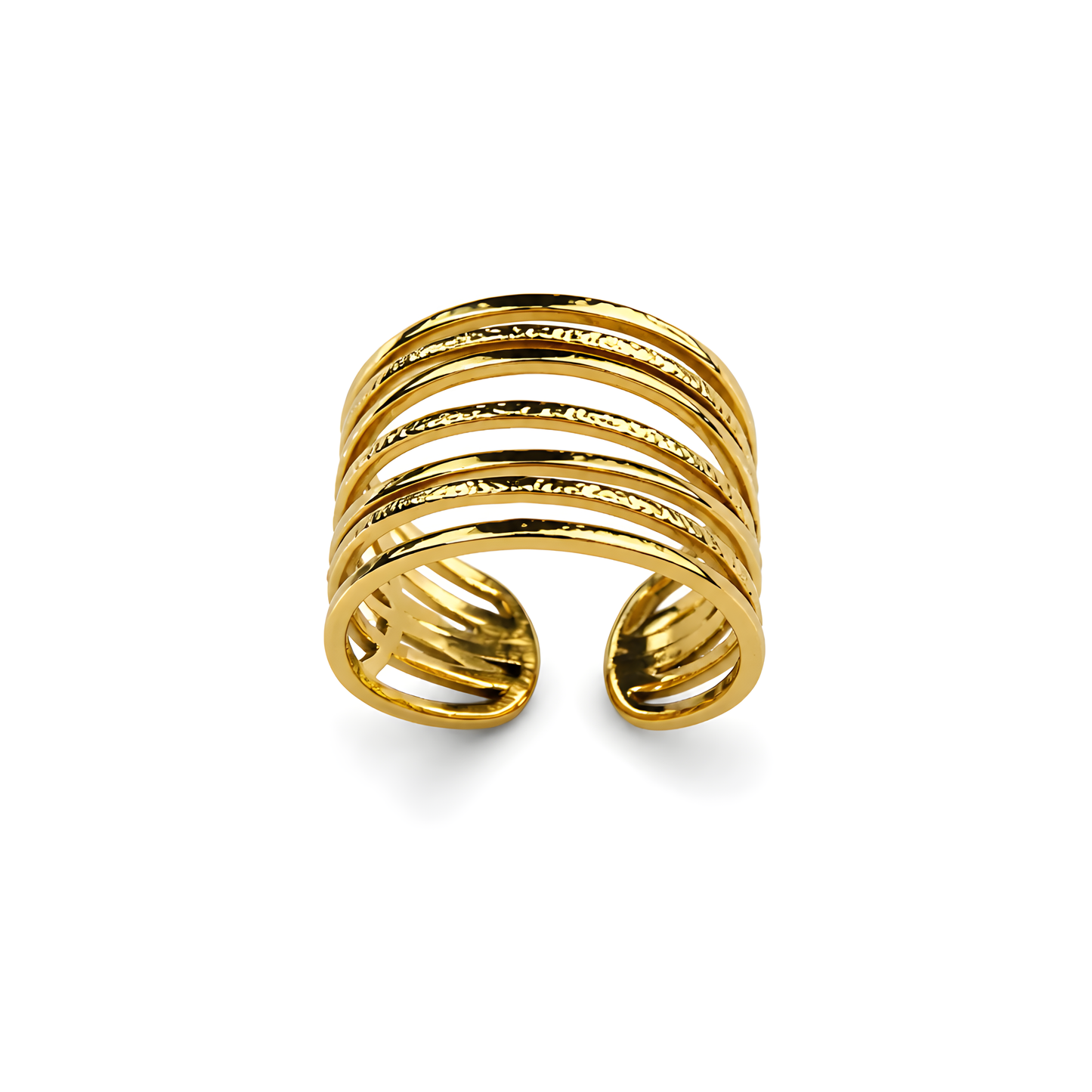Goldea Aurora Multi-Band Ring