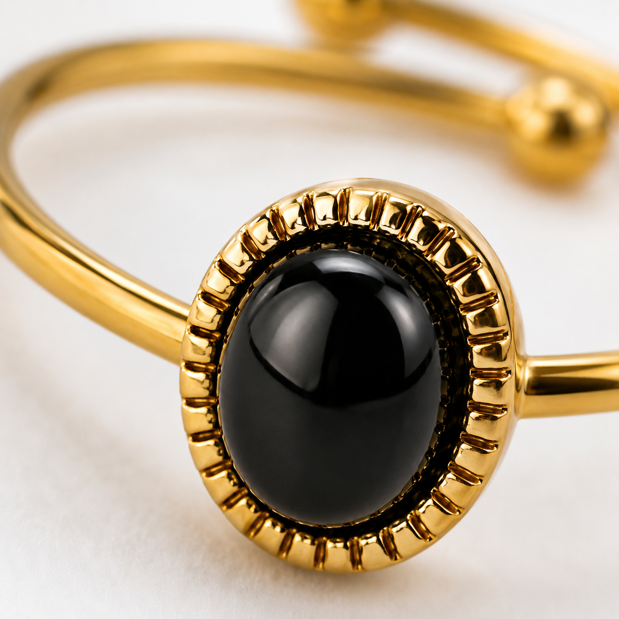Noir Onyx Open Ring