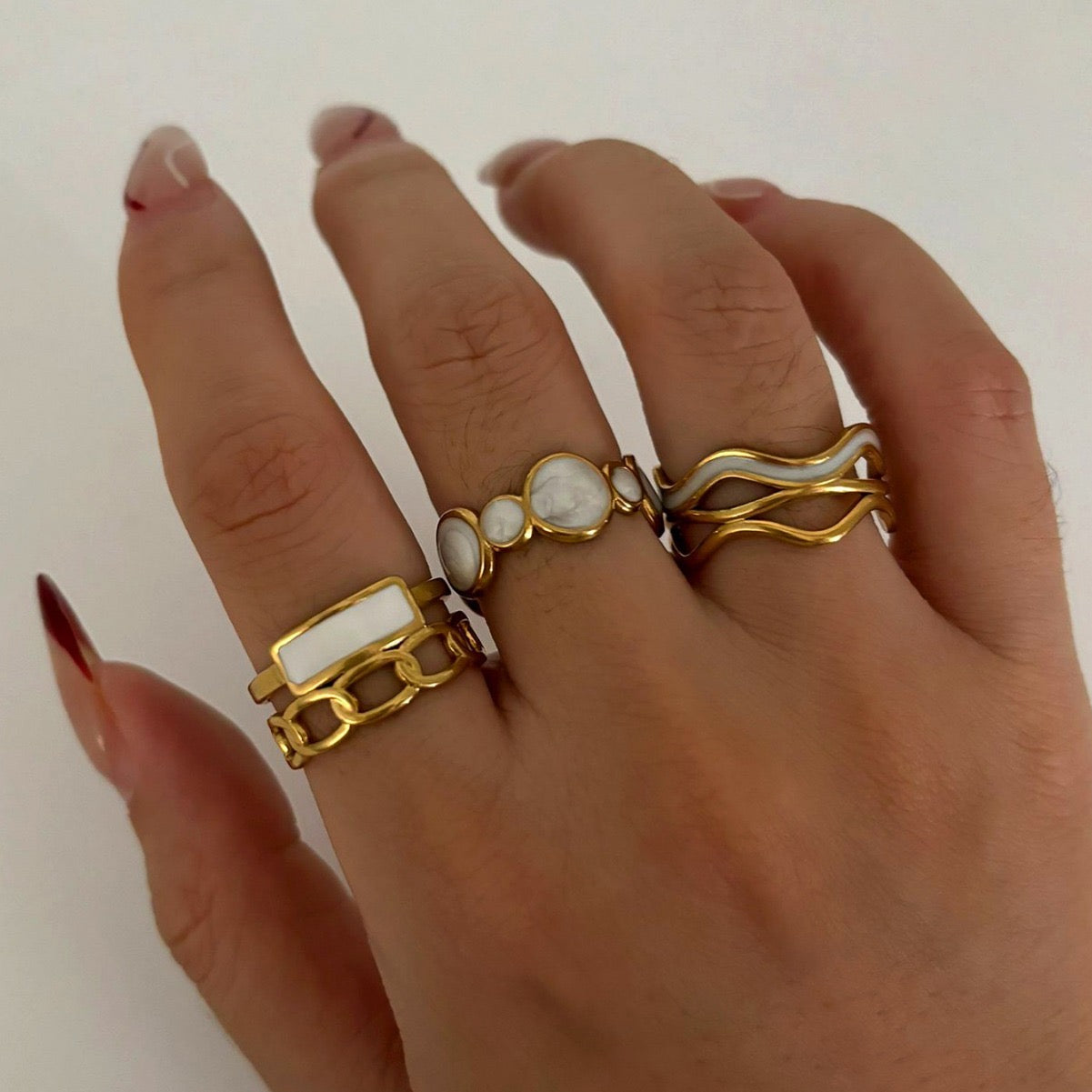 Linéa Pearl Open Ring